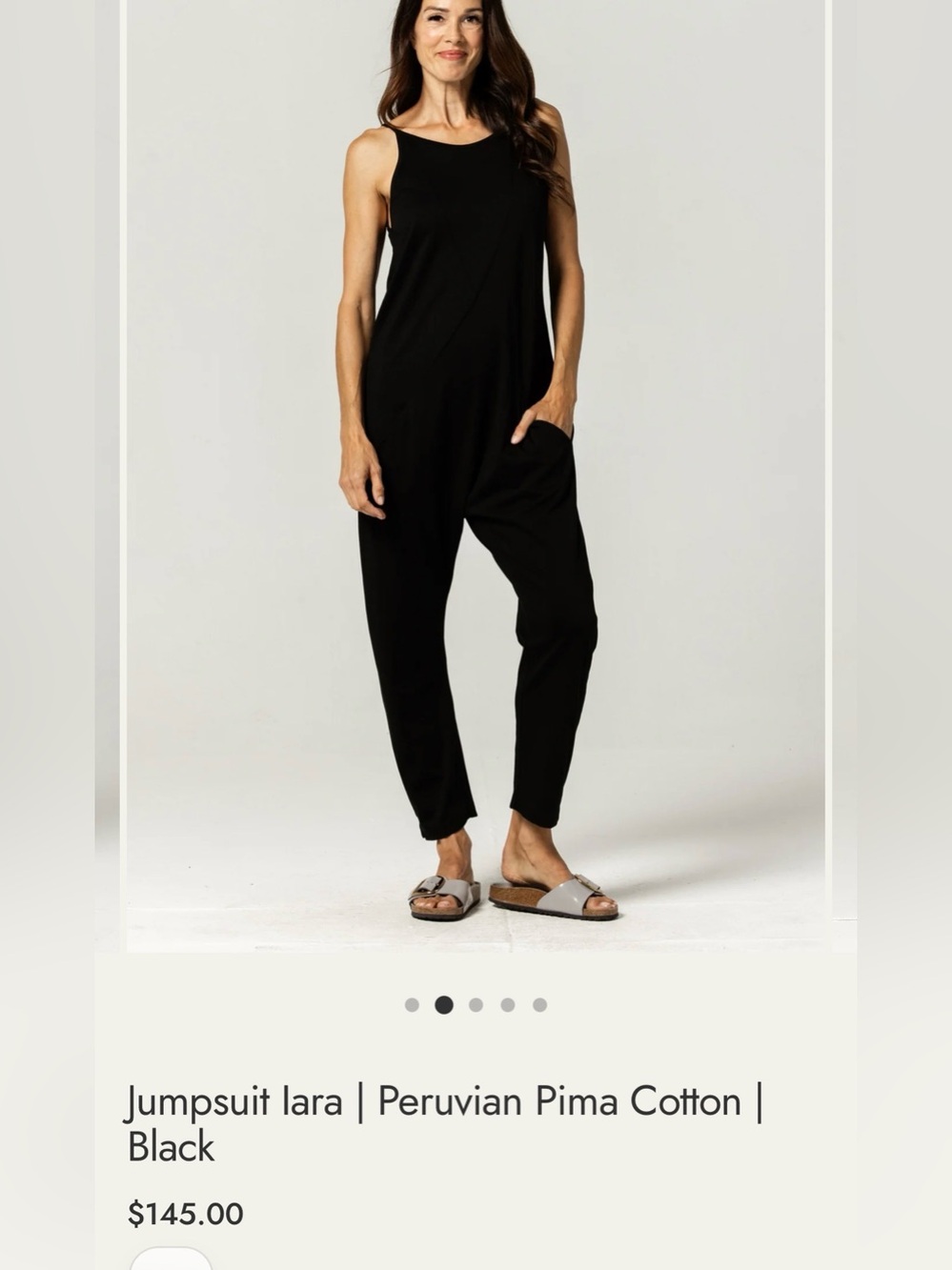 Iara black jumpsuit